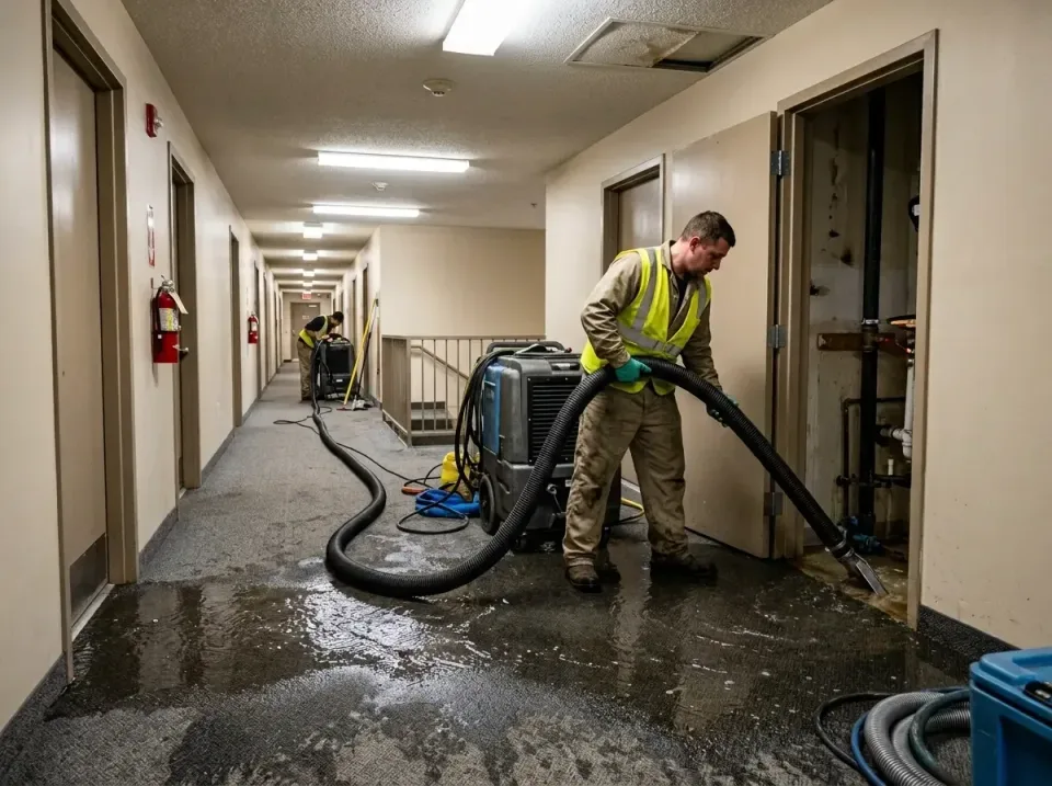 multi-unit-apartment-hallway-f-005 — frequently asked questions, Emergency Burst Pipe Water Extraction & Removal in Fort Hoo…